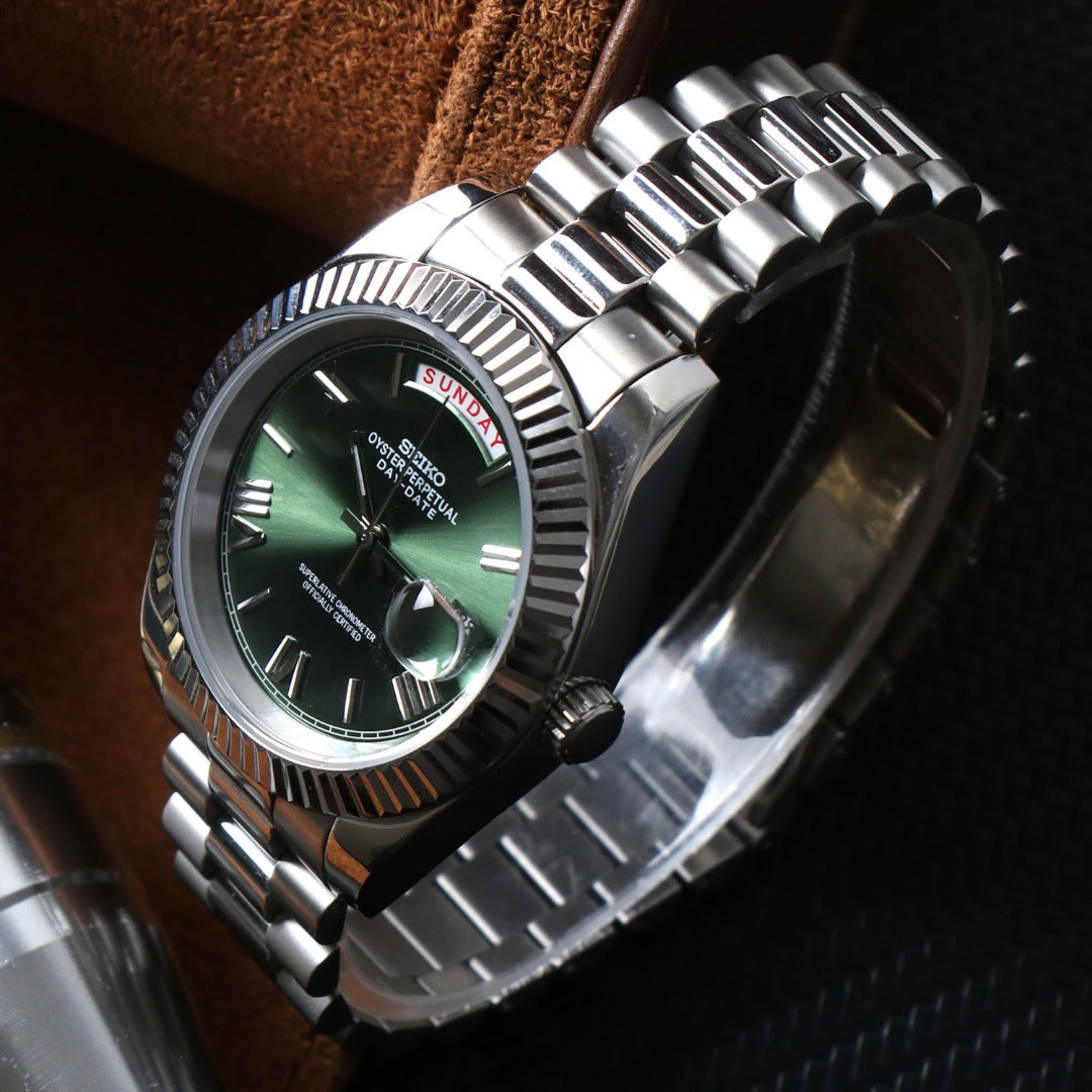 Day Date Olive Green Dial